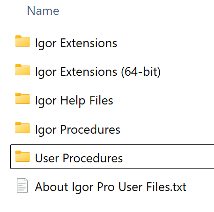 Igor Pro Tutorial Experiments, Files and Folders | Igor Pro